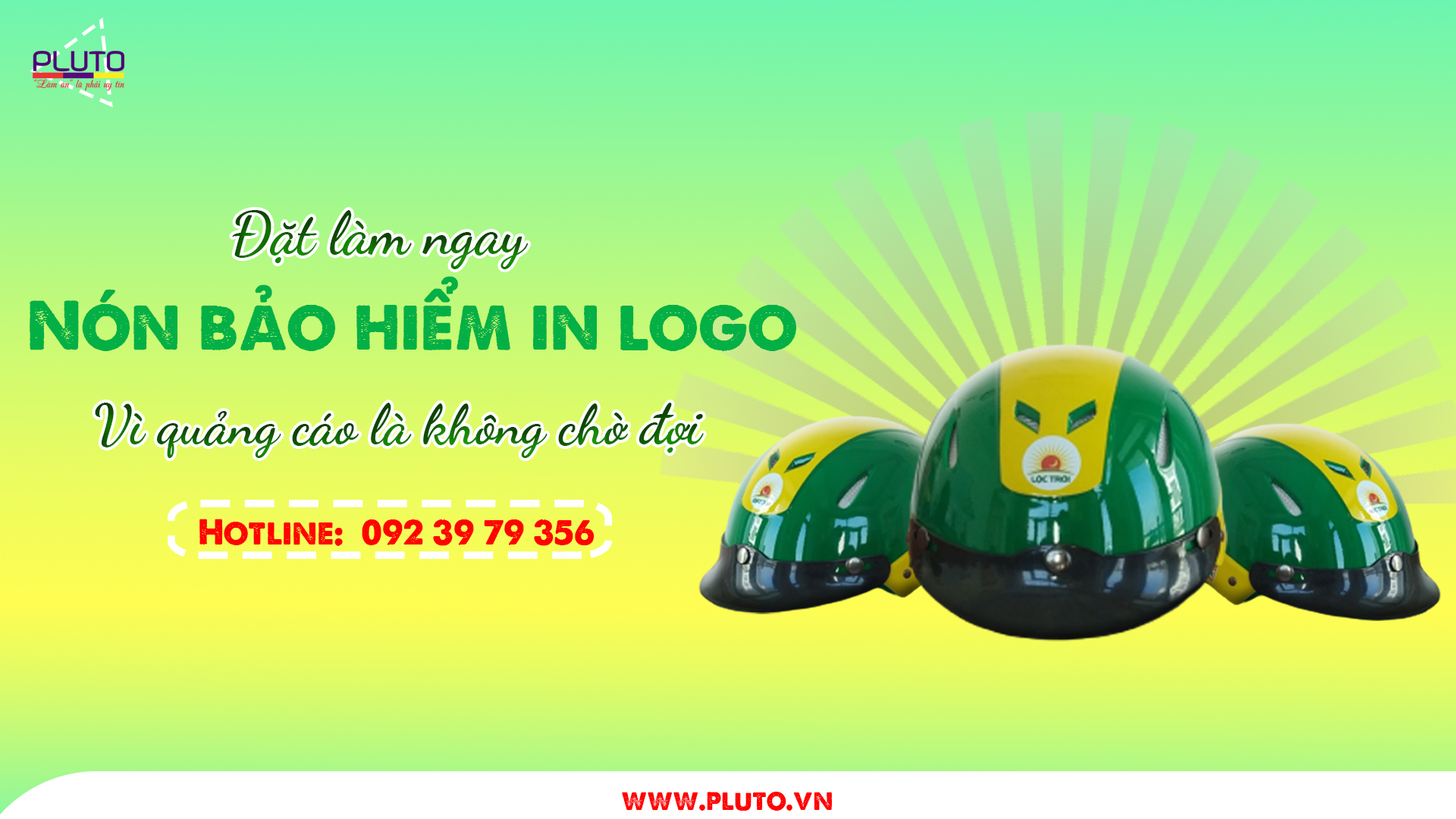 Nón bảo hiểm in logo quảng cáo chất lượng